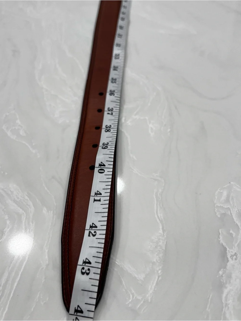 Geoffrey Beene Men's Genuine Leather Business Casual Dress Belt Brown Size 36/90